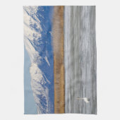 Zwaan en sneeuw theedoek (Verticaal)