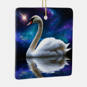Zwaan en Ster Keramisch Ornament (Rechts)
