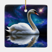 Zwaan en Ster Keramisch Ornament (Achterkant)