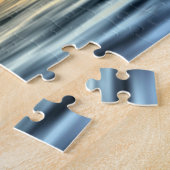 Zwaan en zonsondergang Mooie serene Legpuzzel (Zijkant)