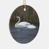 Zwaan Foto Ornament (Rechts)