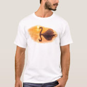 Zwaan glijdt bij zonsondergang t-shirt (Voorkant)