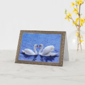 zwaan hart kaart (Gele Bloem)