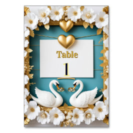 Zwaan Huwelijksframe Voor Luxe Huwelijksdecoratie Kaart