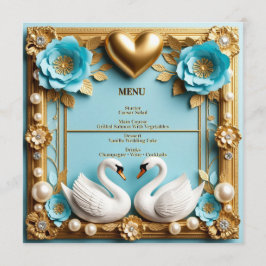 Zwaan Huwelijksframe Voor Luxe Huwelijksdecoratie Menu