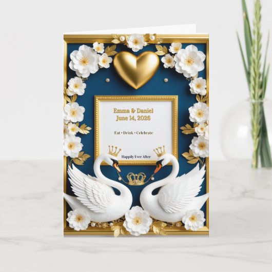 Zwaan Huwelijksframe Voor Luxe Huwelijksdecoratie Programma (Voorkant)