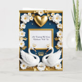 Zwaan Huwelijksframe Voor Luxe Huwelijksdecoratie Programma (Achterkant)
