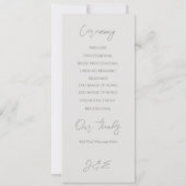 Zwaan Huwelijksprogramma | Volledig Kaart (Achterkant)