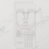 Zwaan Huwelijksprogramma | Volledig Kaart (Voorkant / Achterkant)