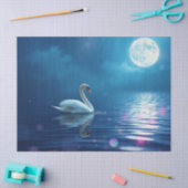 zwaan in het maanlicht tissuepapier (Craft)