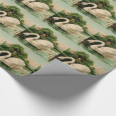 zwaan in het meer cadeaupapier (Hoek)