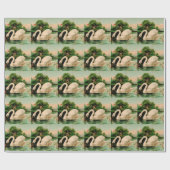 zwaan in het meer cadeaupapier (Vlak)