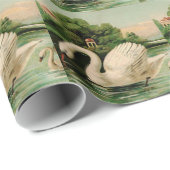 zwaan in het meer cadeaupapier (Rol Hoek)