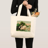 zwaan in het meer grote tote bag (Voorkant (product))