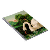  zwaan in het meer notitieboek (Rechterzijde)