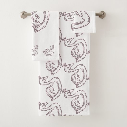 Zwaan in kroon bad handdoek (Insitu)