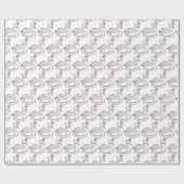 Zwaan in kroon cadeaupapier (Vlak)