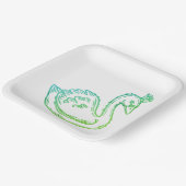 Zwaan in kroon papieren bordje (Gebogen)