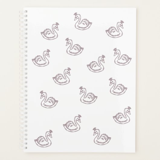 Zwaan in kroon planner (Voorkant)