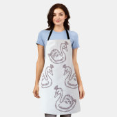 Zwaan in kroon schort (Gedragen)