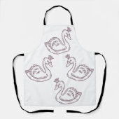 Zwaan in kroon schort (Voorkant)