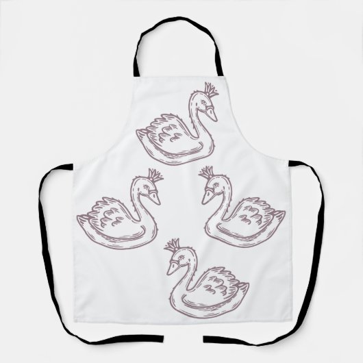 Zwaan in kroon schort (Voorkant)