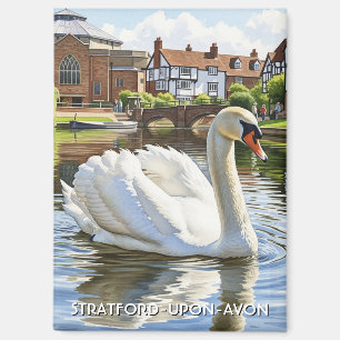 Zwaan in Stratford-upon-Avon Engeland Reizen Magneet