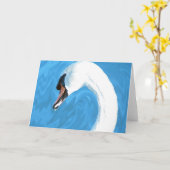 Zwaan Kaart (Gele Bloem)