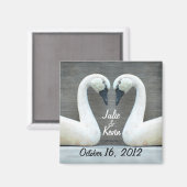 Zwaan Land Bruiloft Magneet (Voorkant / Achterkant)