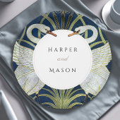 zwaan liefde bruiloft papieren bordje