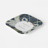  zwaan liefde bruiloft papieren bordje (Gebogen)