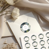  zwaan liefde bruiloft ronde sticker