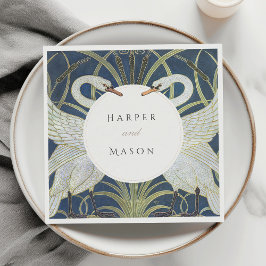  zwaan liefde bruiloft servet