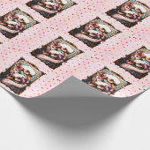 Zwaan liefhebbers cadeaupapier (Hoek)