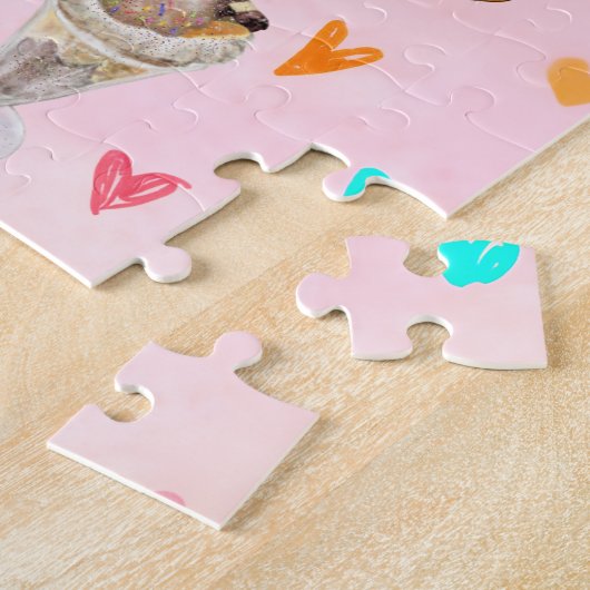 Zwaan liefhebbers legpuzzel (Zijkant)