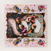 Zwaan liefhebbers legpuzzel (Horizontaal)