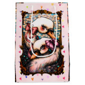 Zwaan liefhebbers medium cadeauzakje (Achterkant)