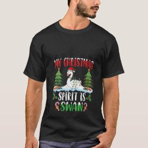 Zwaan met kerstmuts Kerstmis geest is SW T-shirt