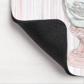 Zwaan met roze strepen muismat (Hoek)