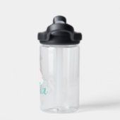 Zwaan met Roze Strik Naam Kinderen Waterfles (Achterkant)