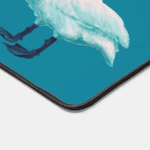 Zwaan met Top Hat eigenzinnige grappige Bird Art Bureaumat (Hoek)