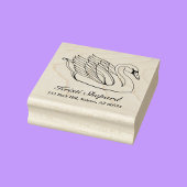  zwaan Naam Adres Rubberstempel