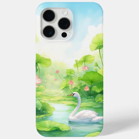 Zwaan Natuur Omarm Case-Mate iPhone Case (Achterkant)