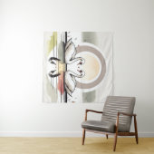 Zwaan omhelzen in de schemering wandkleed (In Situ (horizontaal))