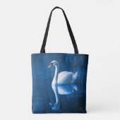 Zwaan op het meer tote bag (Achterkant)