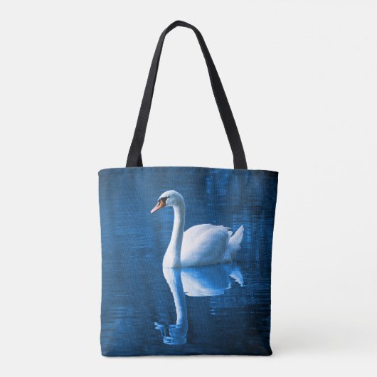 Zwaan op het meer tote bag (Achterkant)