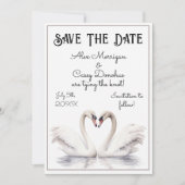 zwaan paar bewaar de datum kaart (Voorkant)