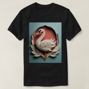 Zwaan Papier Kunst Design T-shirt