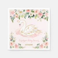 Zwaan Princess Waterverf Roos Baby shower