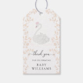 Zwaan Prinses Dank u Favor Cadeaulabel (Voorkant)